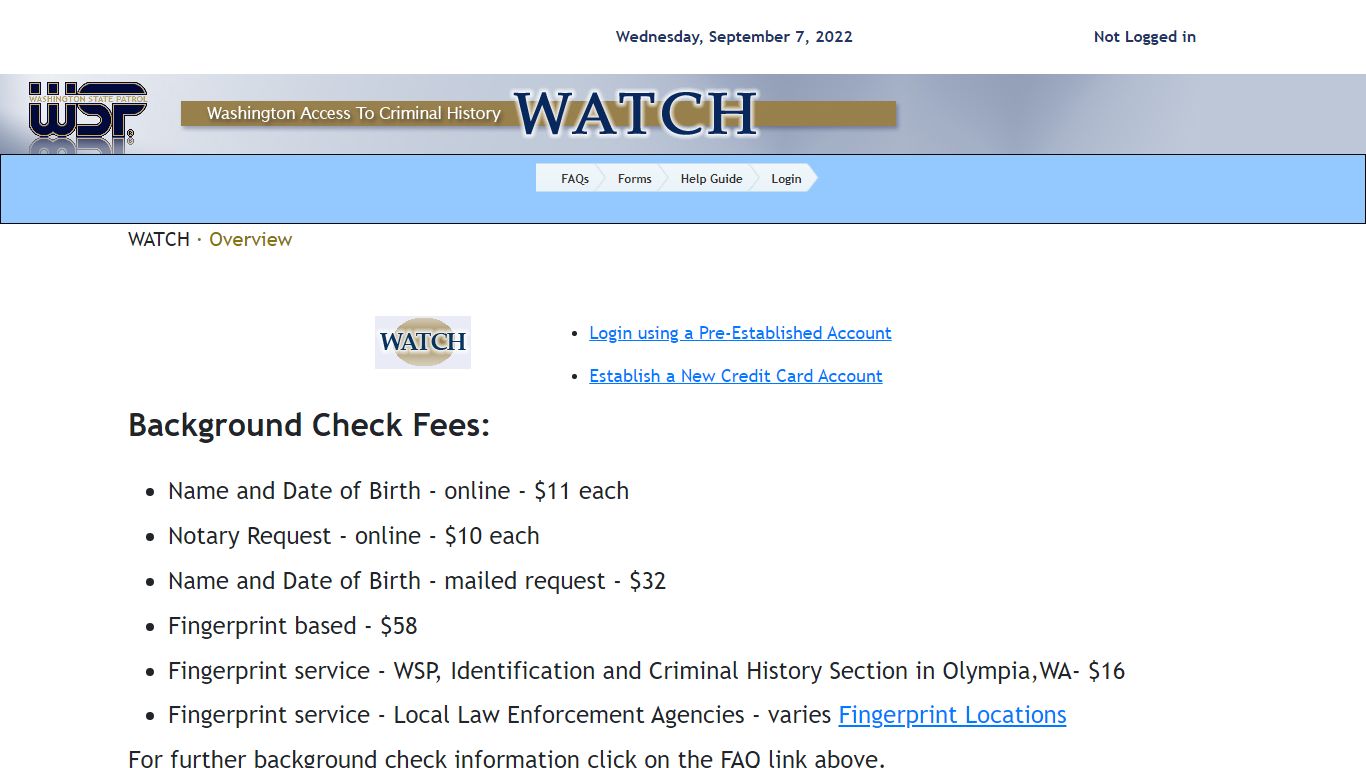WATCH Overview - Washington State Patrol